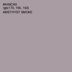 #AA9CA3 - Amethyst Smoke Color Image